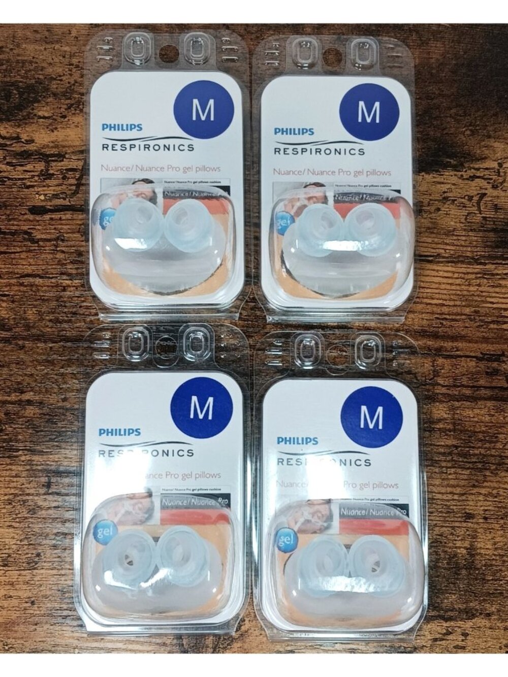 Lot Of 4 Philips Respironics Medium Nuance Pro Gel Pillows 1105174 A7033